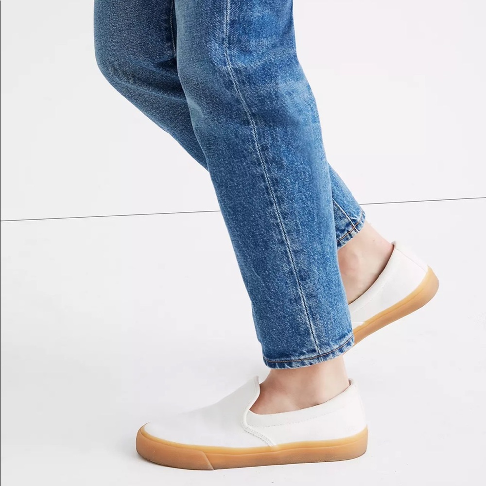 Madewell White Slip-On Sneakers